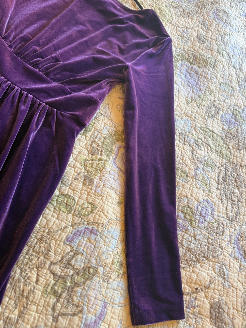 Boden Thea purple velvet midi dress NWT - Picture 13 of 15